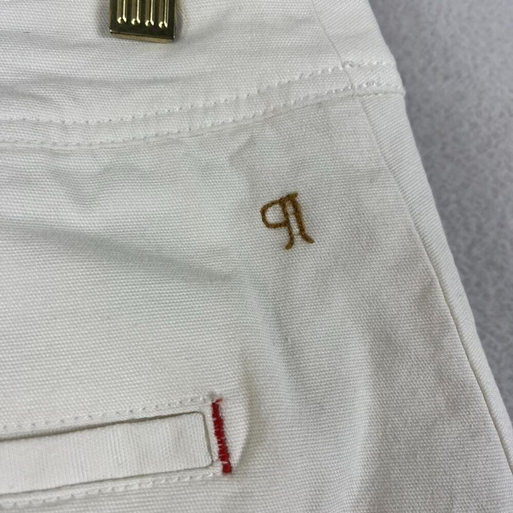 Pilcro Marseille Skort Size 26 White Contrasting Red Stripes Along Hem - Picture 10 of 13